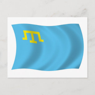 Carte postale du drapeau des Tatars de Crimée