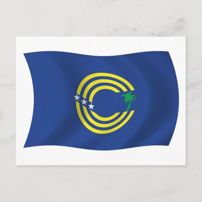 Carte postale du drapeau des Tokelau (Devant)
