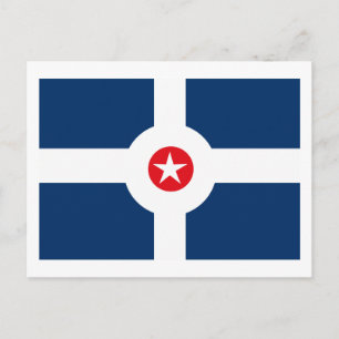 Carte postale du drapeau d'Indianapolis