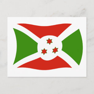 Carte postale du drapeau du Burundi