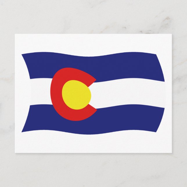 Carte postale du drapeau du Colorado (Devant)