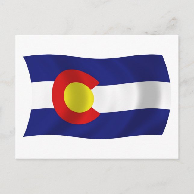 Carte postale du drapeau du Colorado (Devant)