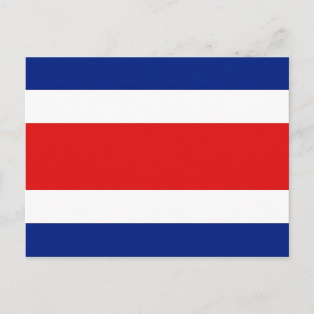 Carte postale du drapeau du Costa Rica (Devant)