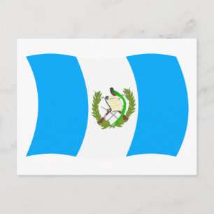 Carte postale du drapeau du Guatemala