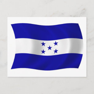 Carte postale du drapeau du Honduras
