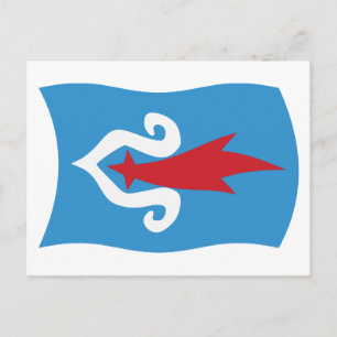 Carte postale du drapeau du peuple Aïnou