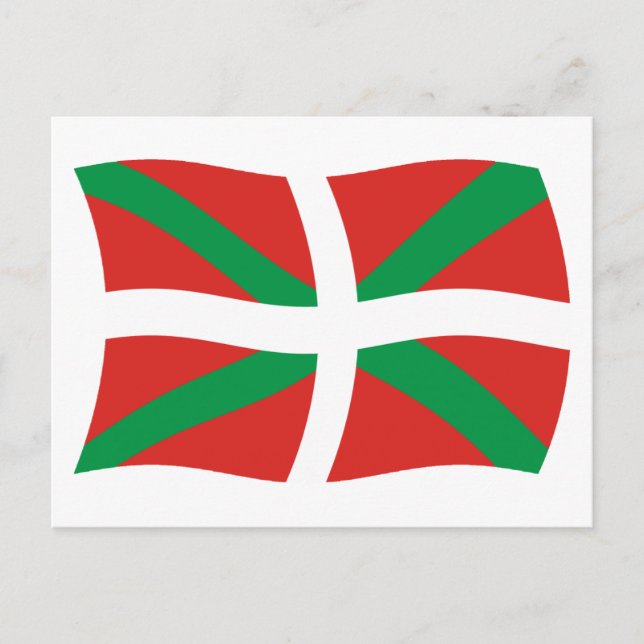 Carte postale du drapeau du peuple basque (Devant)