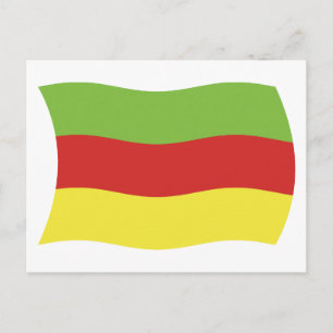 Carte postale du drapeau du peuple Bodos