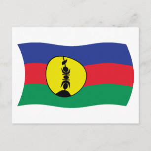 Carte postale du drapeau du peuple kanak