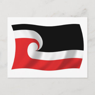 Carte postale du drapeau du peuple Maori