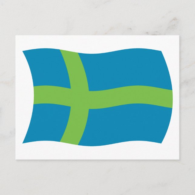 Carte postale du drapeau du peuple vote (Devant)