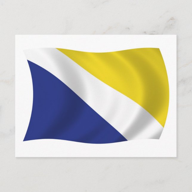 Carte postale du drapeau du Schleswig du Nord (Devant)