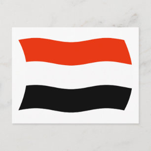 Carte postale du drapeau du Yémen