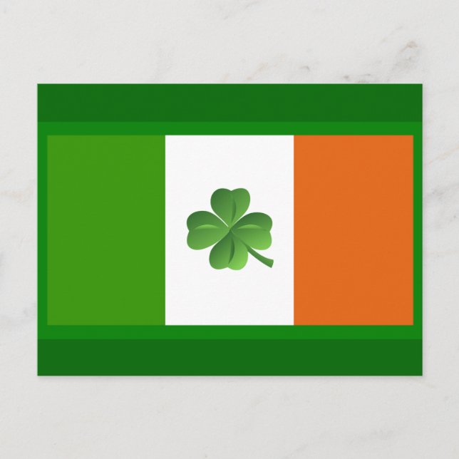 Carte postale du drapeau irlandais (Devant)