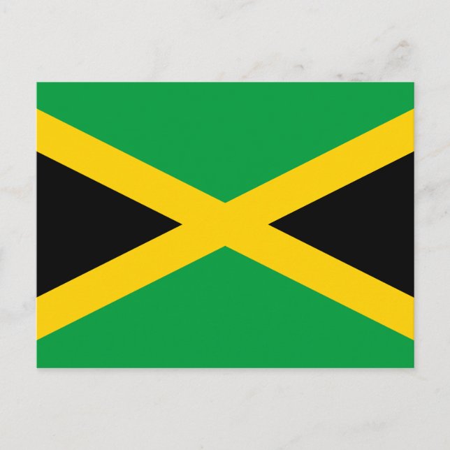 Carte postale du drapeau jamaïcain (Devant)