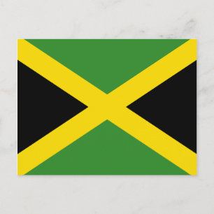 Carte postale du drapeau jamaïcain