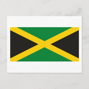 Carte postale du drapeau jamaïcain