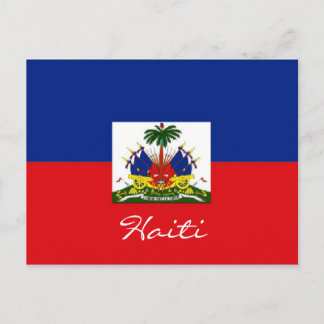 Carte postale du drapeau national d'Haïti