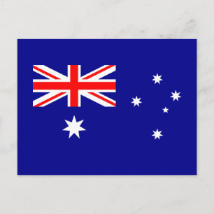 Carte postale du drapeau patriotique australien