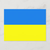 carte postale du drapeau ukrainien