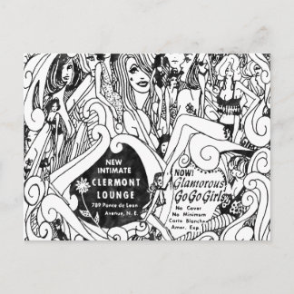 Carte postale du fameux salon Clairmont