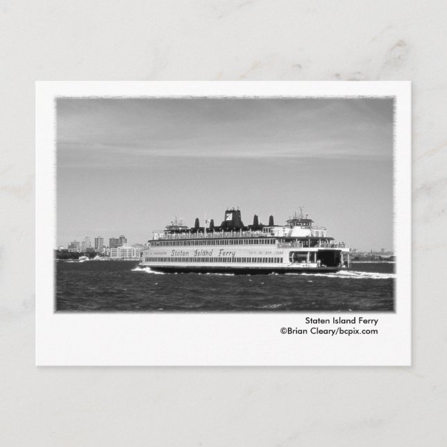 Carte postale du ferry de Staten Island (Devant)