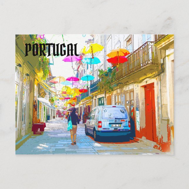 Carte postale du Festival du Parapluie de Portugal (Devant)