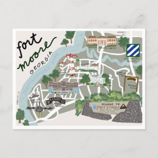 Carte postale du Fort Moore