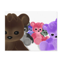 Carte postale du groupe Teddy Bearz