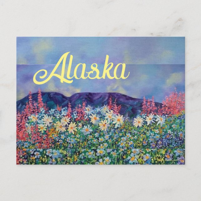Carte postale du jardin de l'Alaska (Devant)
