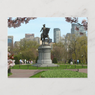 Carte postale du jardin public Boston Massachusett