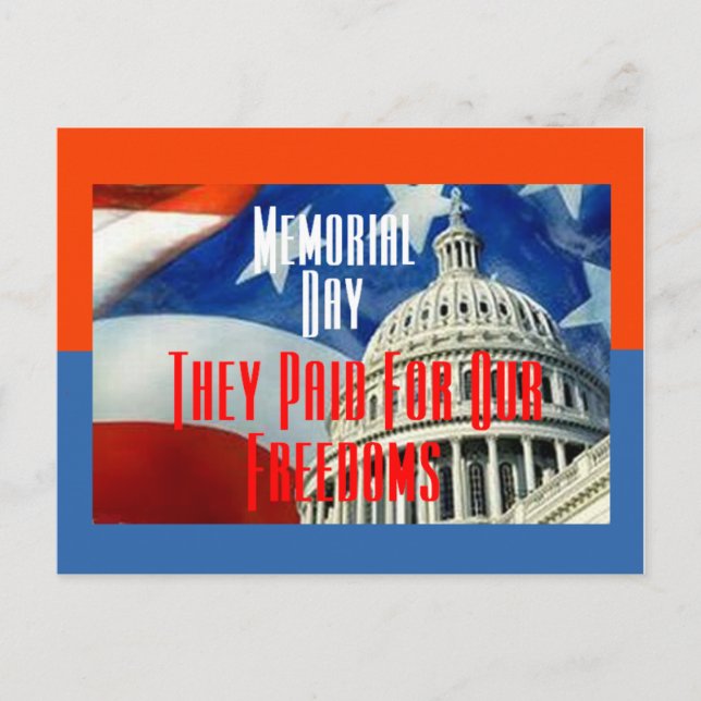 Carte postale du jour commémoratif (Devant)