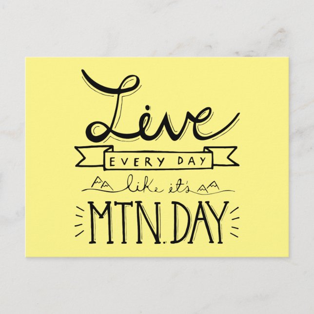 Carte postale du jour de montagne (Devant)