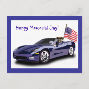 Carte postale du Joyeux Memorial Day Boxer