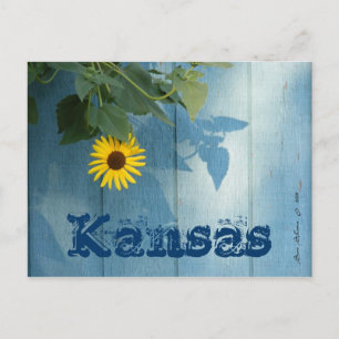 Carte postale du Kansas : Bleu