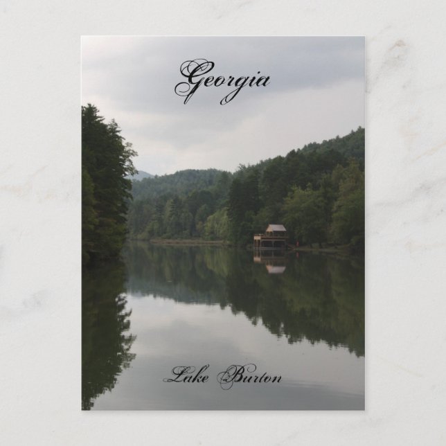 Carte postale du lac Burton (Devant)