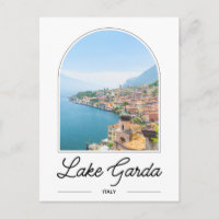 Carte postale du lac de Garde Italie