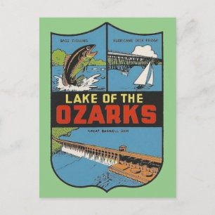 Carte postale du lac des Ozarks