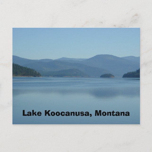 Carte postale du lac Koocanusa Montana (Devant)