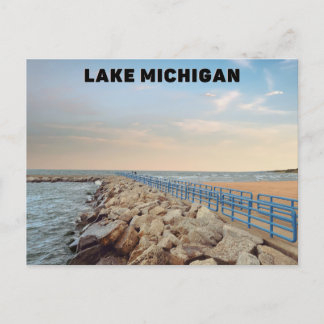 Carte postale du lac Michigan