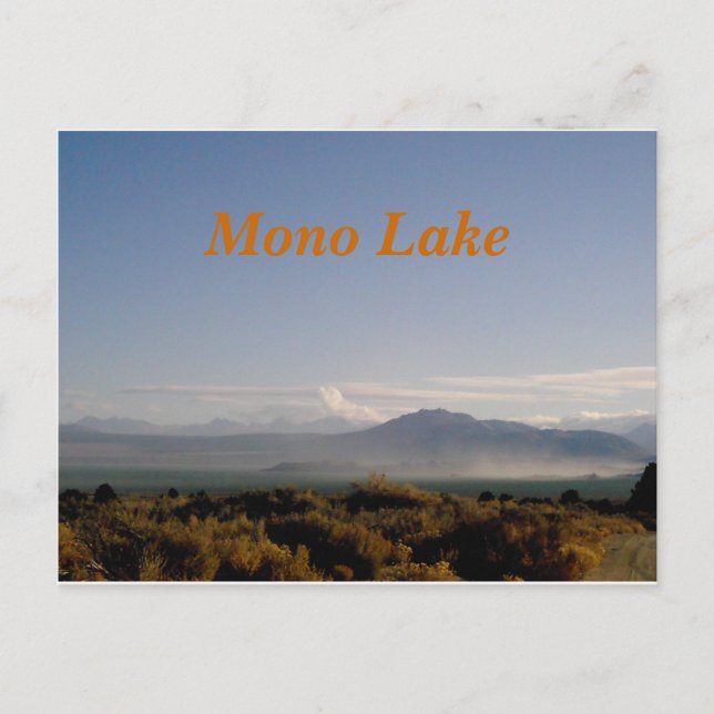 Carte postale du lac Mono (Devant)