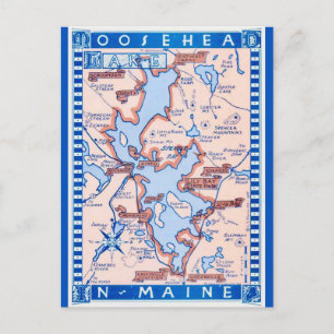 Carte postale du lac Moosehead Maine