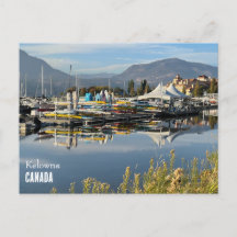 Carte postale du lac Okanagan à Kelowna, Canada