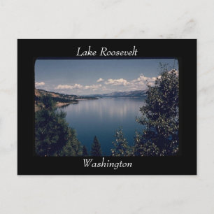 Carte postale du lac Roosevelt, Washington
