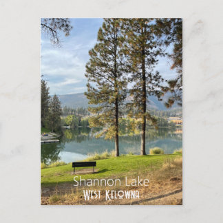 Carte postale du lac Shannon à West Kelowna, Canad