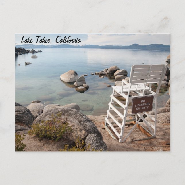 Carte postale du lac Tahoe (Devant)