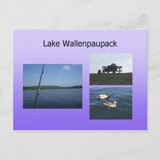 Carte postale du lac Wallenpaupack (Devant)