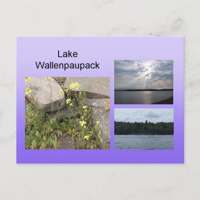 Carte postale du lac Wallenpaupack (Devant)