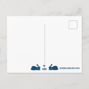 Carte postale du lapin blanc