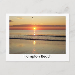 Carte postale du lever de soleil de Hampton Beach